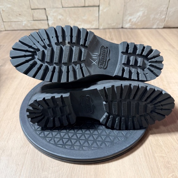 Thursday Boot Co Legend Matte Black Leather Chelsea Boots Womens 9 Lug Sole - Picture 5 of 6